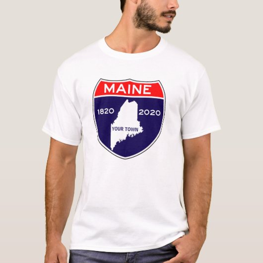 Persoonlijke Maine ME 200 Jubileum bicentennial T-shirt (Voorkant)