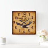 Persoonlijke Majestic, Eagle Wall Clock Vierkante Klok (Huis)