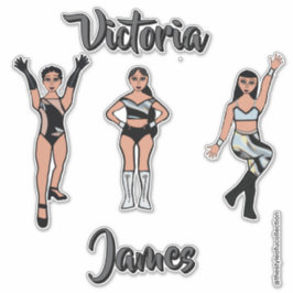 Persoonlijke Majorette Zilver Zwart Twist #2 Sticker