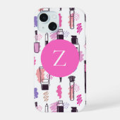 Persoonlijke make-up iPhone hoesje 15 Case (Achterkant)