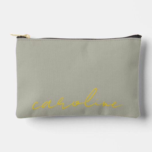 Persoonlijke make-uptas met gouden naam: Canvas Co Etui (Voorkant)
