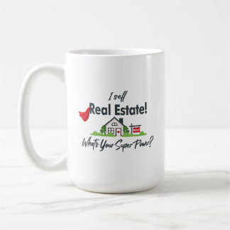 Persoonlijke makelaar Super Power Vastgoedmok Koffiemok
