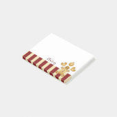 Persoonlijke Malse Gebruinde Man Kerstmis Post-it® Notes (Schuin)