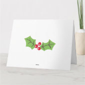 Persoonlijke Malse Kerst Gingerbread Man  Kaart (Achterkant)