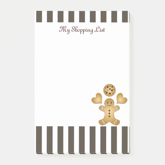 Persoonlijke Malse Peperkoekman Koekje Post-it® Notes (Voorkant)