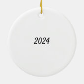 Persoonlijke Maltezer Hond Keramisch Ornament (Achterkant)