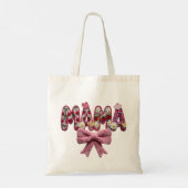 Persoonlijke “Mama” Bloemenslinger – Mooie Keukent Tote Bag (Achterkant)