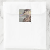 Persoonlijke mama Duck Bookplate Sticker (Tas)