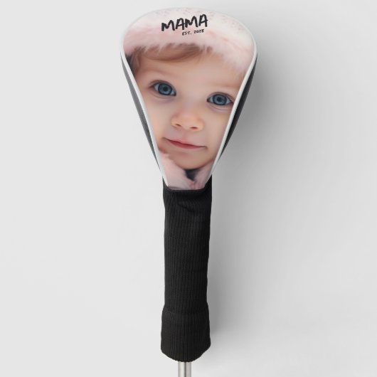 Persoonlijke Mama Foto Moeder Golfheadcover (Voorkant)