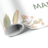 Persoonlijke Mama Kat & Kitten Bloemstuk Moederdag Cadeaupapier (Rol Hoek)