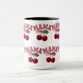 Persoonlijke “Mama” Kersenprint – Grappige Keuken Mok (Midden)
