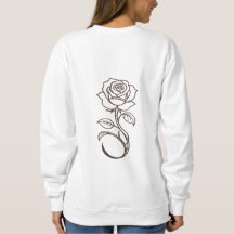 Persoonlijke MAMA Roos Minimalistische Crewneck Sw