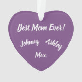Persoonlijke mamamaansierent ornament (achterkant)