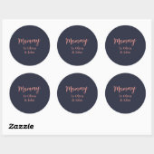 Persoonlijke mammie ronde sticker (Vel)
