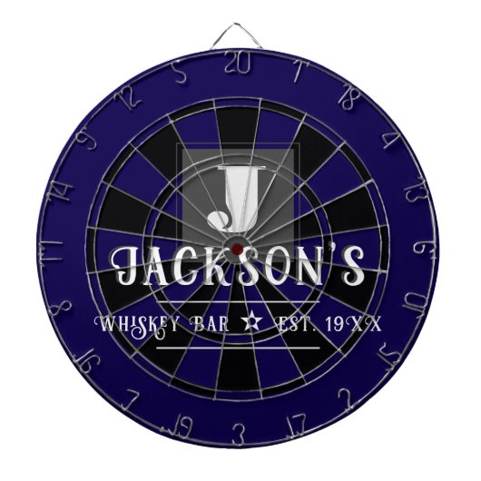 Persoonlijke Man Cave Aangepaste Bar Naam Dartbord (Voorkant)