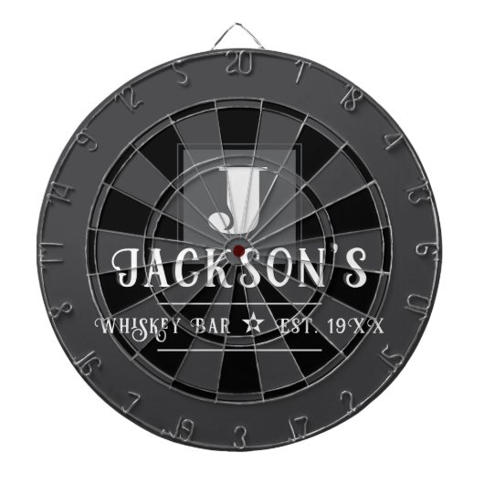 Persoonlijke Man Cave Aangepaste Bar Naam Dartbord (Voorkant)