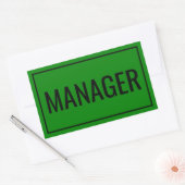Persoonlijke managerstickers voor werkmaterialen rechthoekige sticker (Envelop)