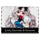 Persoonlijke Manga Art "Alice" Groot Cadeauzakje (Achterkant)