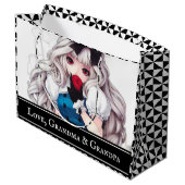 Persoonlijke Manga Art "Alice" Groot Cadeauzakje (Achterkant Gekanteld)