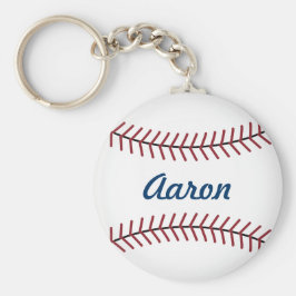 Persoonlijke Mannen Baseball Keyring Sleutelhanger