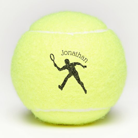 Persoonlijke Mannen Tennis Ball Tennisballen (Voorkant)