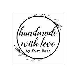 Persoonlijke Manuscript Handgemaakte met Liefde do Rubberstempel