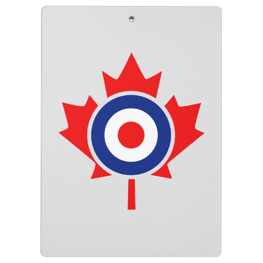 Persoonlijke Maple Leaf Roundel Mod CANADA Klembord (Achterkant)