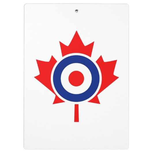 Persoonlijke Maple Leaf Roundel Mod CANADA Klembord (Achterkant)