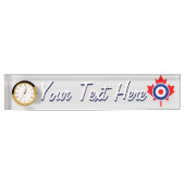 Persoonlijke Maple Leaf Roundel Mod CANADA Naambordje (Voorkant)