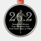 Persoonlijke marathonloper 26.2 Keepasmedaille Metalen Ornament (Voorkant)