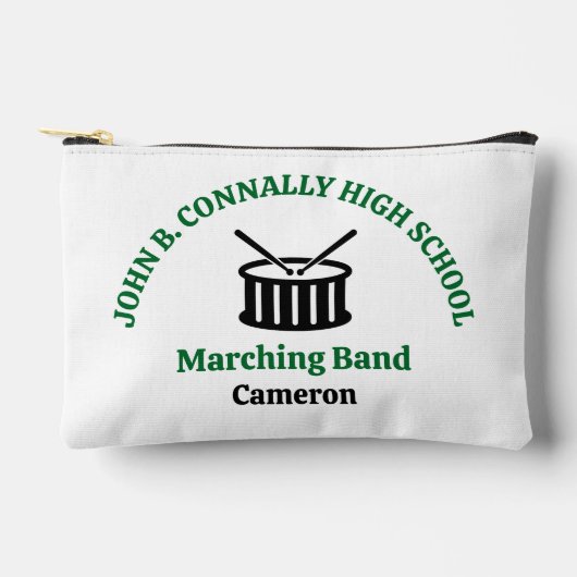 Persoonlijke Marchingband Middelbare School Groen Etui (Voorkant)
