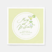 Persoonlijke Margs en Huwelijk Bruidsuitnodiging Servet (Voorkant)