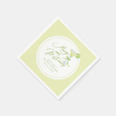 Persoonlijke Margs en Huwelijk Bruidsuitnodiging Servet (Hoek)