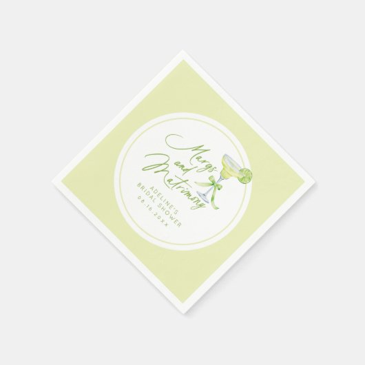 Persoonlijke Margs en Huwelijk Bruidsuitnodiging Servet (Hoek)