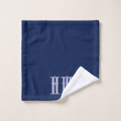 Persoonlijke marineblauw bad handdoek (Wasdoekje)