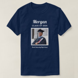 Persoonlijke marineklas van 2023 afstudeerfoto t-shirt