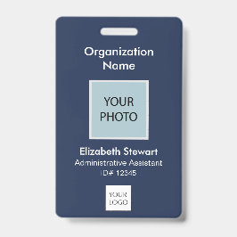 Persoonlijke marinewerknemer Foto-ID en Logo-badge Badge