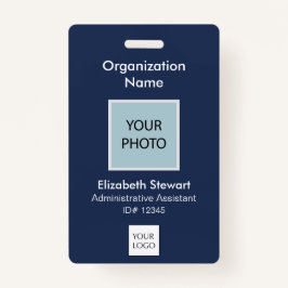 Persoonlijke marinewerknemer Foto-ID en Logo-badge Badge