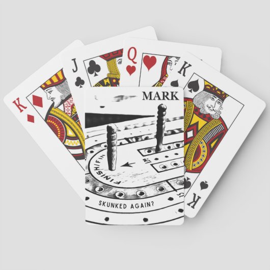 Persoonlijke Markeernaam | Cribbage Pokerkaarten (Achterkant)