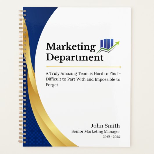 Persoonlijke Marketingsafdeling Planner (Voorkant)