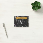 Persoonlijke marmer Neem nota met gouden grens Post-it® Notes (Kantoor)