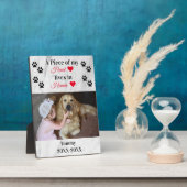 Persoonlijke marmer Pet Memorial Photo Keepomwille Fotoplaat (Zijkant)