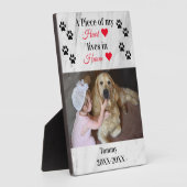 Persoonlijke marmer Pet Memorial Photo Keepomwille Fotoplaat (Zijkant)