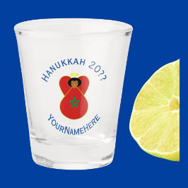 Persoonlijke Marokkaanse Engel Hanukkah Vlag Shot Glas