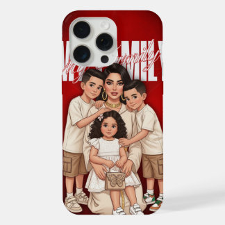 Persoonlijke Marokkaanse gezinshoes voor telefoon iPhone 15 Pro Max Case