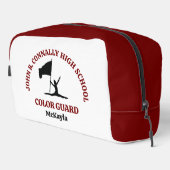 Persoonlijke Maroon High School Color Guard Toilettasje (Rechterhoek)
