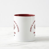 Persoonlijke Maroon Middelbare School Voetbalspele Mok (Midden)