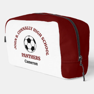 Persoonlijke Maroon Middelbare School Voetbalteam Toilettasje