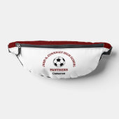 Persoonlijke Maroon Voetbalspeler Team Heuptasje (Liggend)