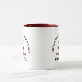 Persoonlijke Maroon Voetbalspeler Team Mok (Midden)